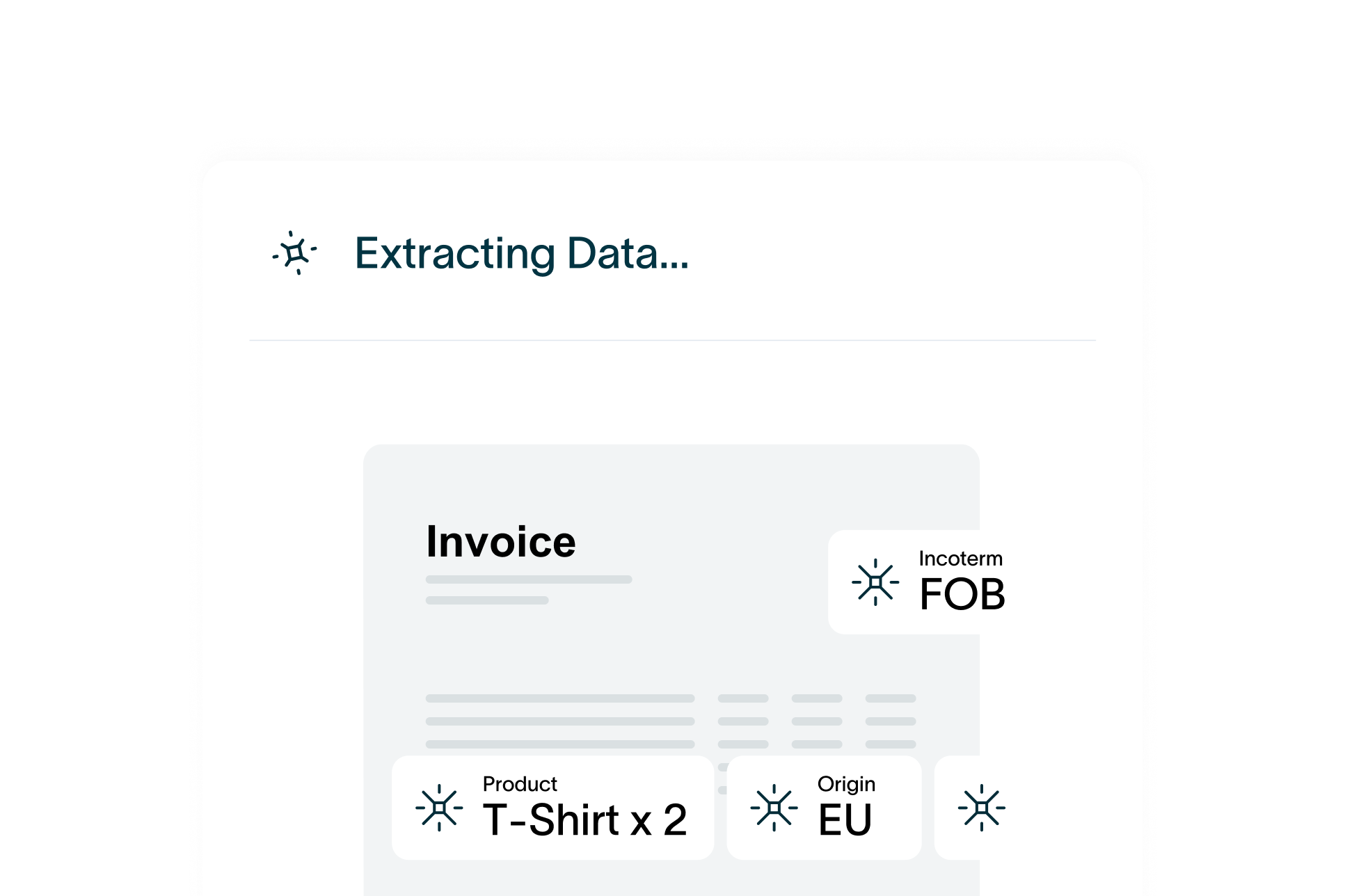 Document extraction interface
