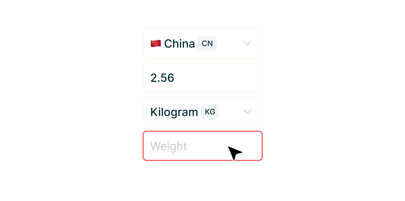 Validation interface
